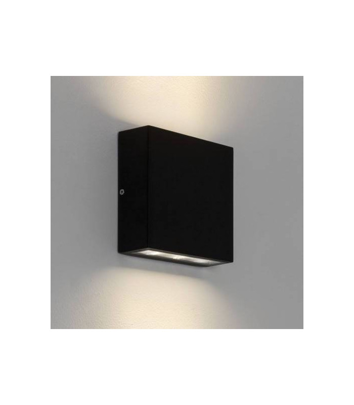 LED Outdoor Up Down Wall Light Black IP54