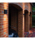 LED Outdoor Up Down Wall Light Black IP54