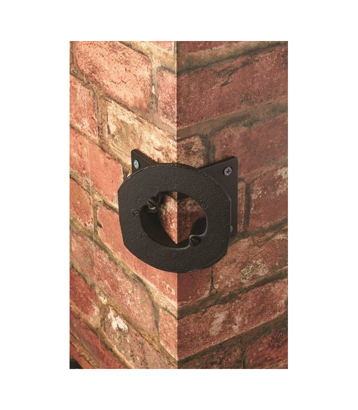 Corner Bracket For Outdoor Lantern Black