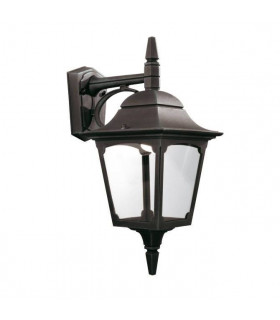 1 Light Outdoor Wall Lantern Light Black IP44, E27