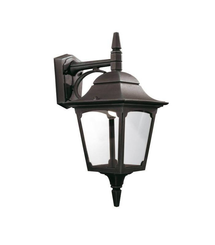 1 Light Outdoor Wall Lantern Light Black IP44, E27
