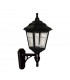 1 Light Outdoor Coastal Wall Lantern Light Black IP44, E27