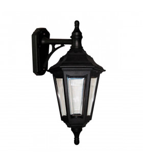 1 Light Outdoor Coastal Wall Lantern Light Black IP44, E27