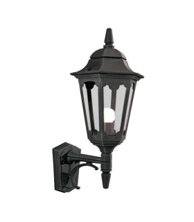 1 Light Outdoor Wall Lantern Light Black IP44, E27
