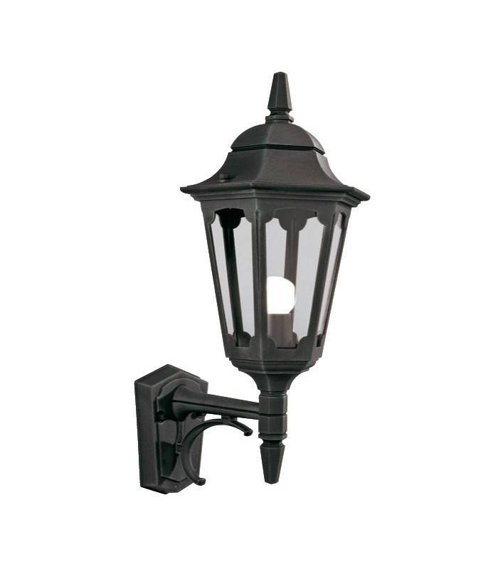 1 Light Outdoor Wall Lantern Light Black IP44, E27