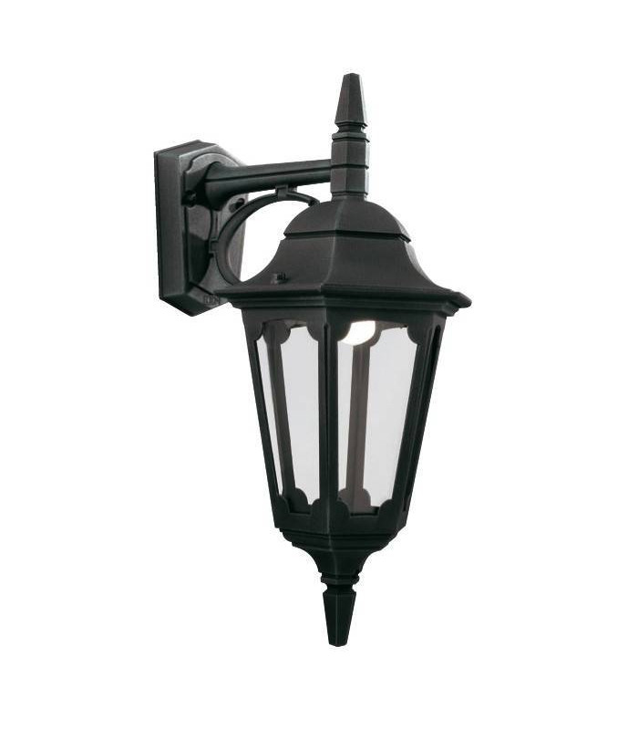 1 Light Outdoor Wall Lantern Light Black IP44, E27