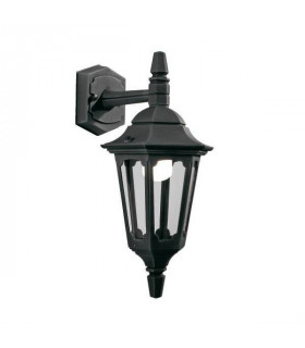 1 Light Outdoor Wall Lantern Light Black IP44, E27