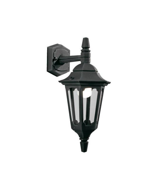 1 Light Outdoor Wall Lantern Light Black IP44, E27