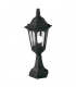 1 Light Outdoor Pedestal Lantern Black IP44, E27