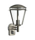 PIR 1 Light Outdoor Wall Lantern Stainless Steel, Polycarbonate IP44, E27