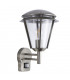PIR 1 Light Outdoor Wall Lantern Stainless Steel, Polycarbonate IP44, E27