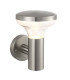 Outdoor Coastal Wall Light Coastal, Marine Grade Brushed Stainless Steel IP44, GU10