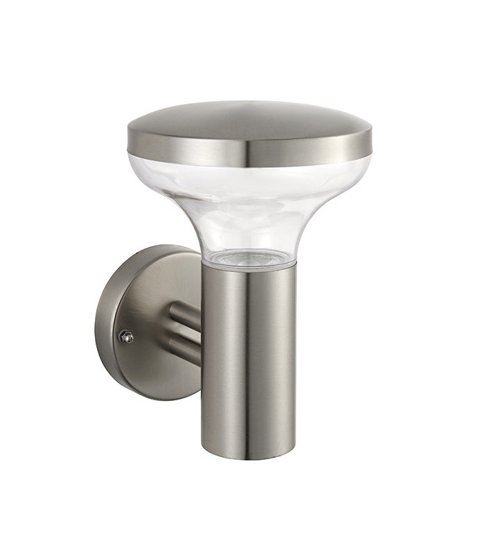Outdoor Coastal Wall Light Coastal, Marine Grade Brushed Stainless Steel IP44, GU10