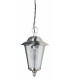 1 Light Outdoor Ceiling Pendant Light Polished Stainless Steel, Clear Polycarbonate, E27