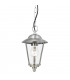 1 Light Outdoor Ceiling Pendant Light Polished Stainless Steel, Clear Polycarbonate, E27