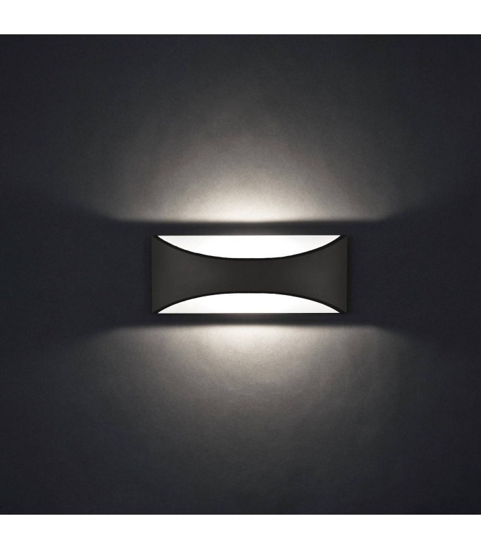 LED Outdoor Up Down Wall Light Urban Grey IP65