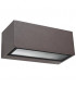 1 Light Outdoor Wall Light Brown IP54, E27