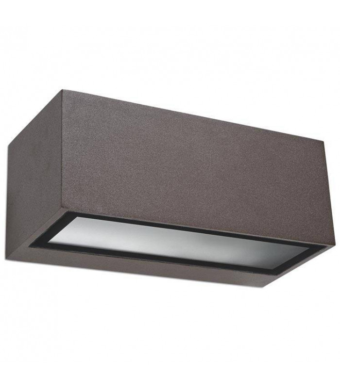 1 Light Outdoor Wall Light Brown IP54, E27