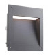 LED Outdoor Large Recessed Wall Light Urban Grey IP65