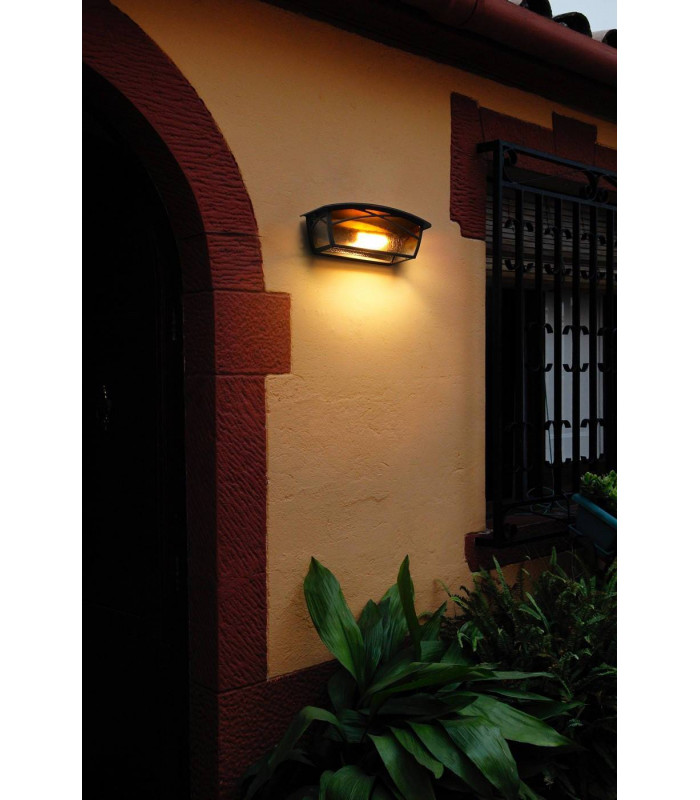 1 Light Outdoor Wall Lantern Rusty Brown, E27