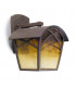 1 Light Outdoor Wall Light Rusty Brown, E27