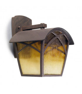 1 Light Outdoor Wall Light Rusty Brown, E27
