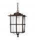1 Light Outdoor Ceiling Pendant Light Rusty Brown IP65, E27