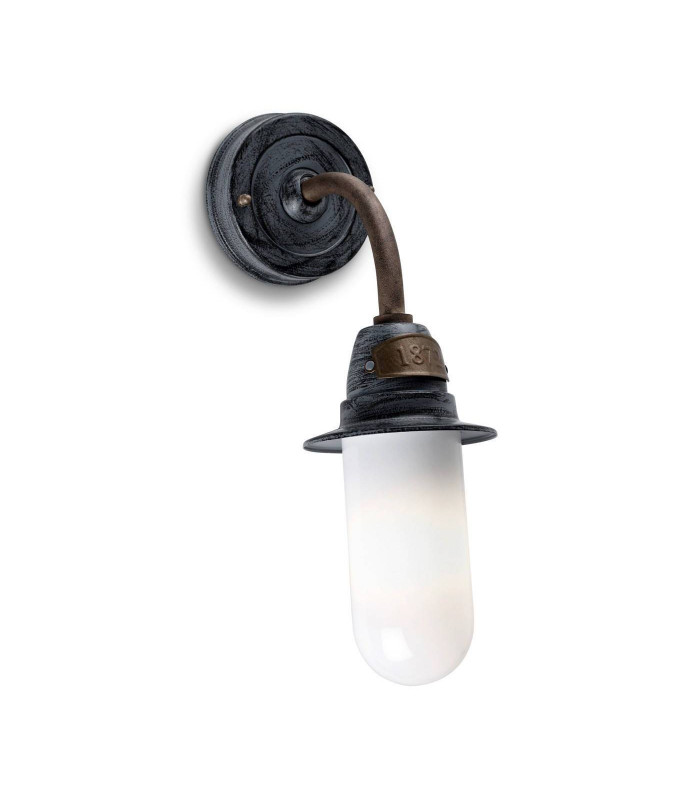 1 Light Outdoor Wall Lantern Old Grey IP65, E27