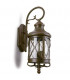3 Light Outdoor Wall Lantern Rusty Brown, E14