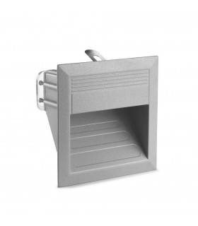 LED Outdoor Square Wall Light Grey IP65