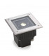 LED 3 Light Square Recessed Floor Light Stainless Steel Aisi 316 IP67
