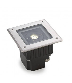 LED 3 Light Square Recessed Floor Light Stainless Steel Aisi 316 IP67