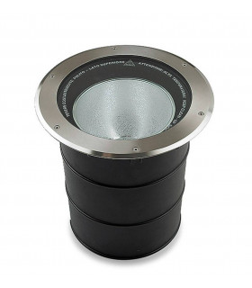 1 Light Round Recessed Floor Light Stainless Steel Aisi 316 IP67