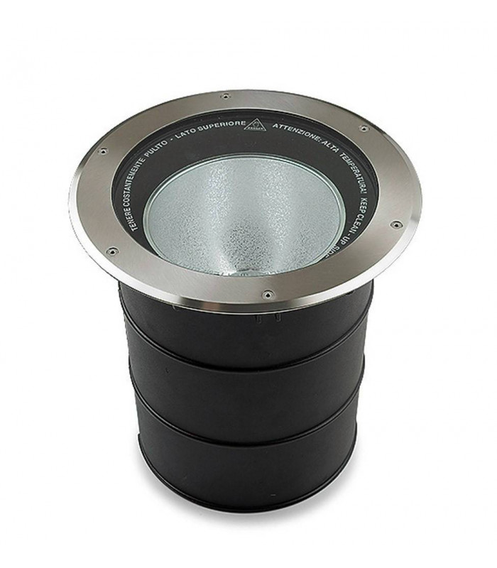 1 Light Round Recessed Floor Light Stainless Steel Aisi 316 IP67
