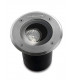 1 Light Round Recessed Floor Light Stainless Steel Aisi 316 IP67, GU10