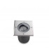 1 Light Square Recessed Floor Light Stainless Steel Aisi 316 IP67, GU10
