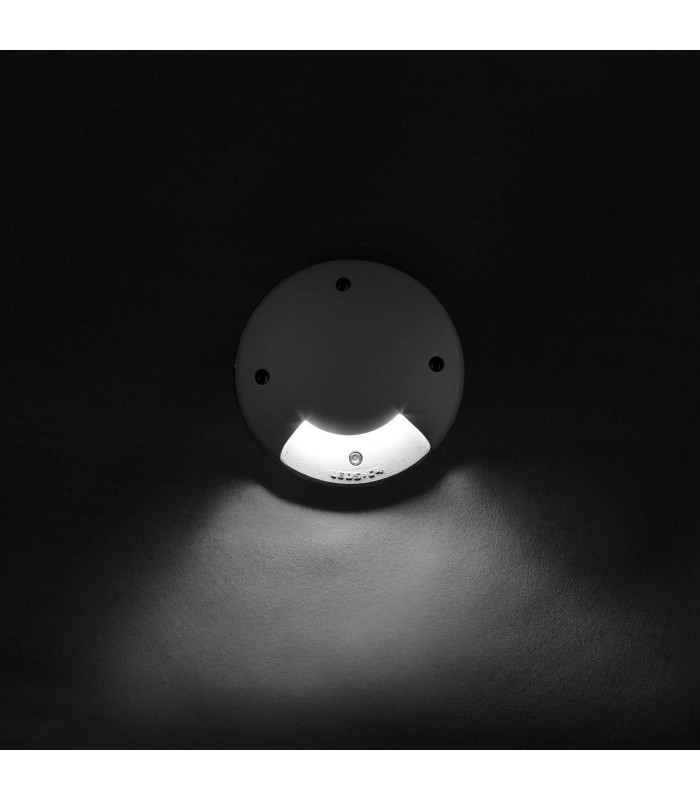 1 Light Recessed Floor Light Grey IP67, E27