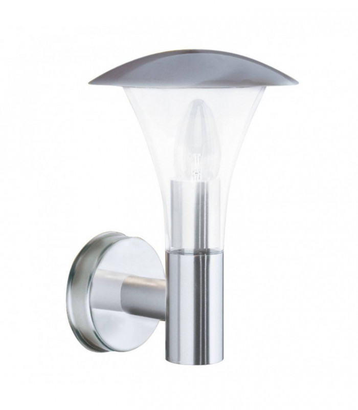 1 Light Outdoor Garden Wall Light Stainless Steel IP44, E27