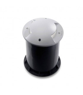 1 Light Recessed Floor Light Grey IP67, E27