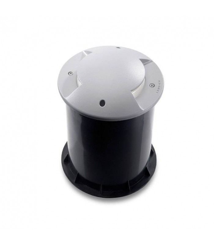 1 Light Recessed Floor Light Grey IP67, E27