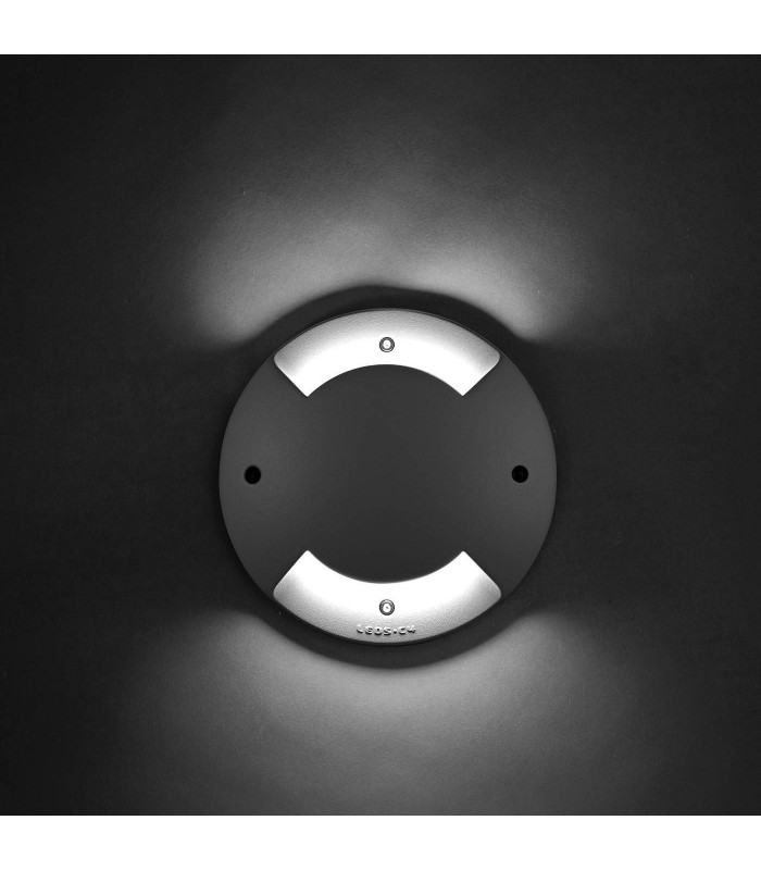 1 Light Recessed Floor Light Grey IP67, E27