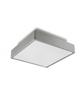 2 Light Small Outdoor Ceiling Light Grey IP65, E27