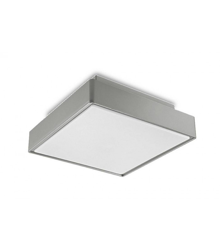 2 Light Small Outdoor Ceiling Light Grey IP65, E27