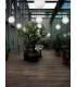 1 Light Large Outdoor Globe Ceiling Pendant Light White IP44, E27