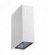 LED 2 Light Outdoor Wall Light White IP44
