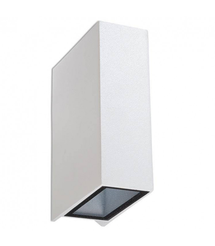 LED 2 Light Outdoor Wall Light White IP44