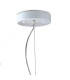 1 Light Large Outdoor Globe Ceiling Pendant Light White IP44, E27