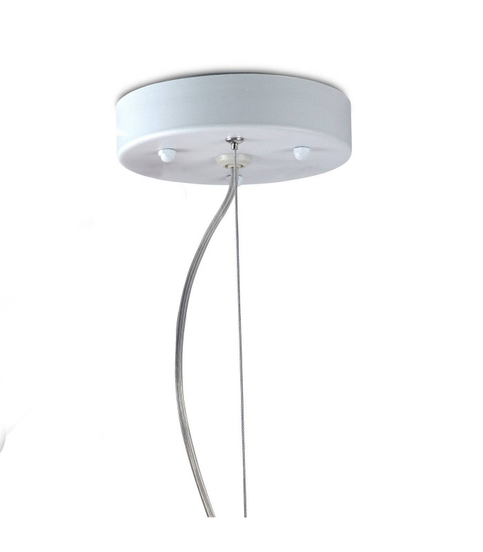 1 Light Large Outdoor Globe Ceiling Pendant Light White IP44, E27