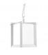 1 Light Outdoor Ceiling Pendant Light White, E27