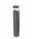 1 Light Large Outdoor Bollard Light Urban Grey IP65, E27